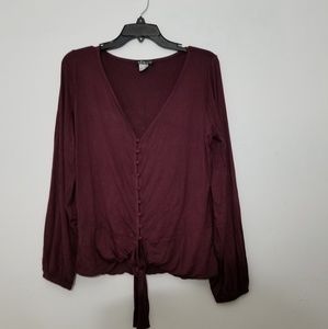 Burgundy Venus Blouse